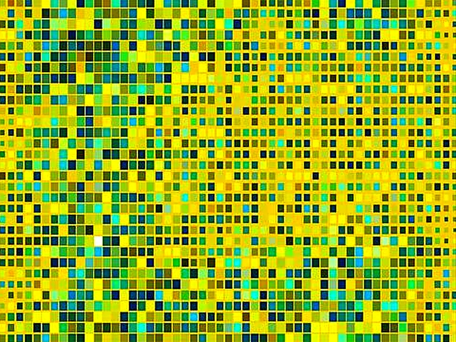 Green and yellow mosaic